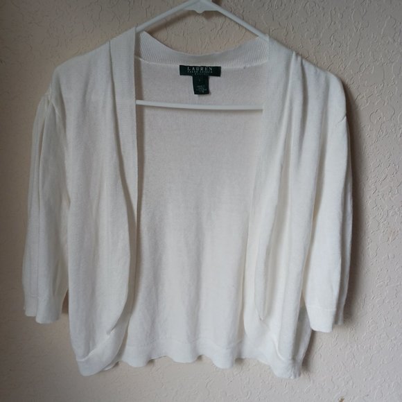 Lauren Ralph Lauren Short sleeve open-front cardigan. - Picture 6 of 6
